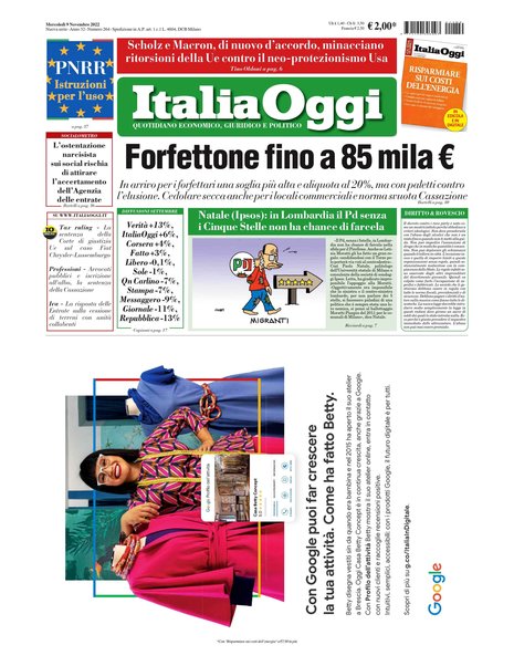 Italia oggi : quotidiano di economia finanza e politica